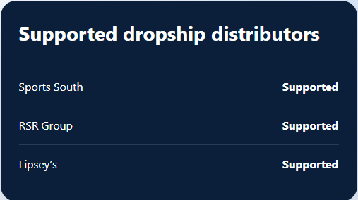 Dropship Suppliers