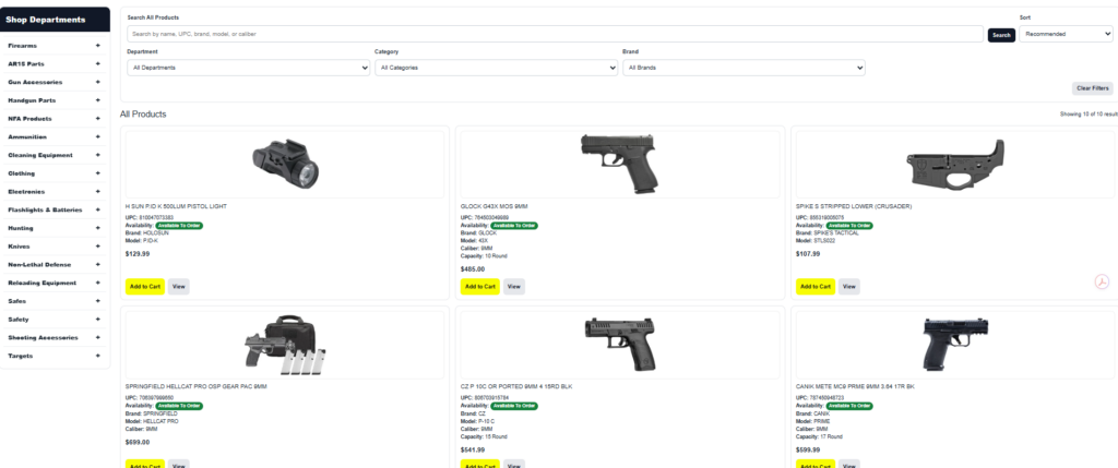 Product Filters
